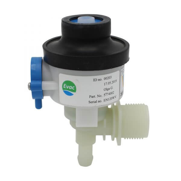 Evac 5774002 Water valve-blue-front